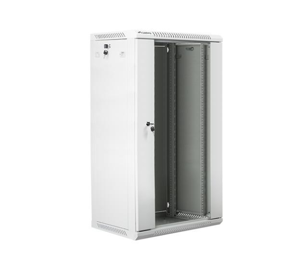 LANBERG Szafa instalacyjna wisząca 19'' 22U 600X450mm szara (drzwi szklane) WF01-6422-10S - 455401 - zdjęcie 3